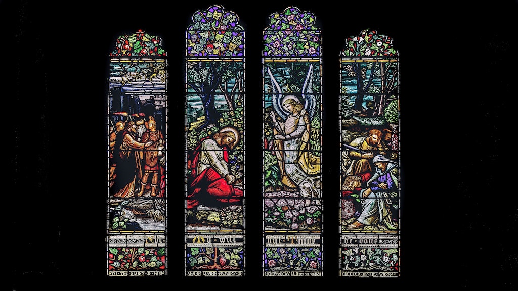 Stained glass church window